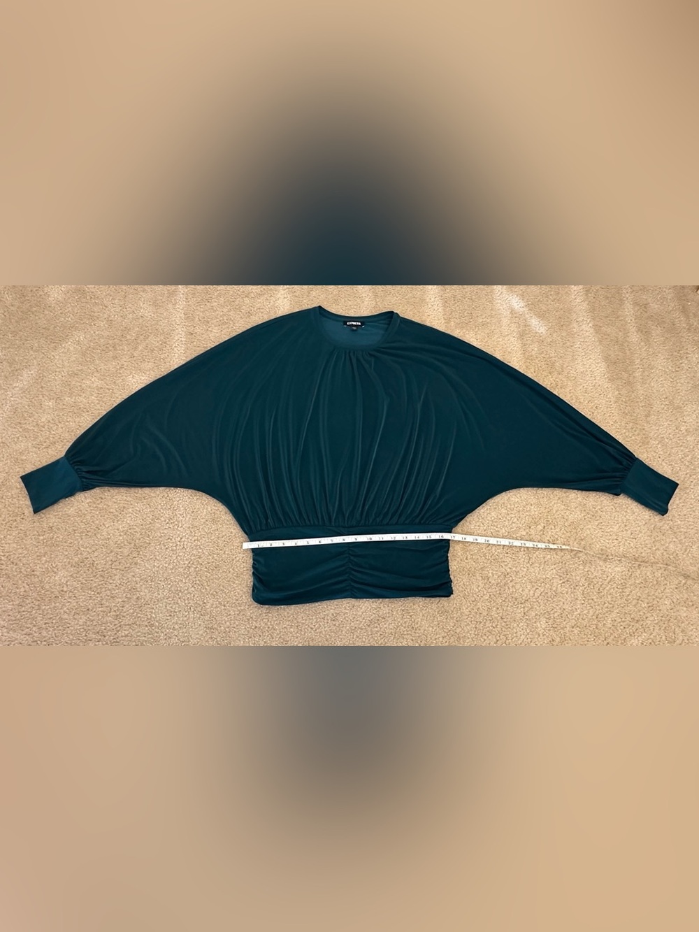 Express Women's Teal Batwing Long Sleeve M Fall Winter